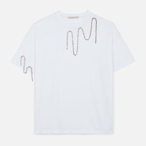 Christopher Kane squiggle cupchain t-shirt